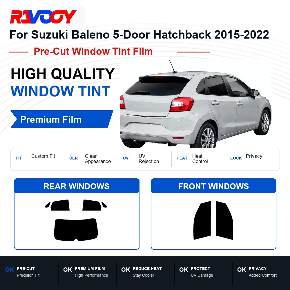Privacy Screen Protector - 스즈키 발레노 5도어 해치백 2015-2022 프론트