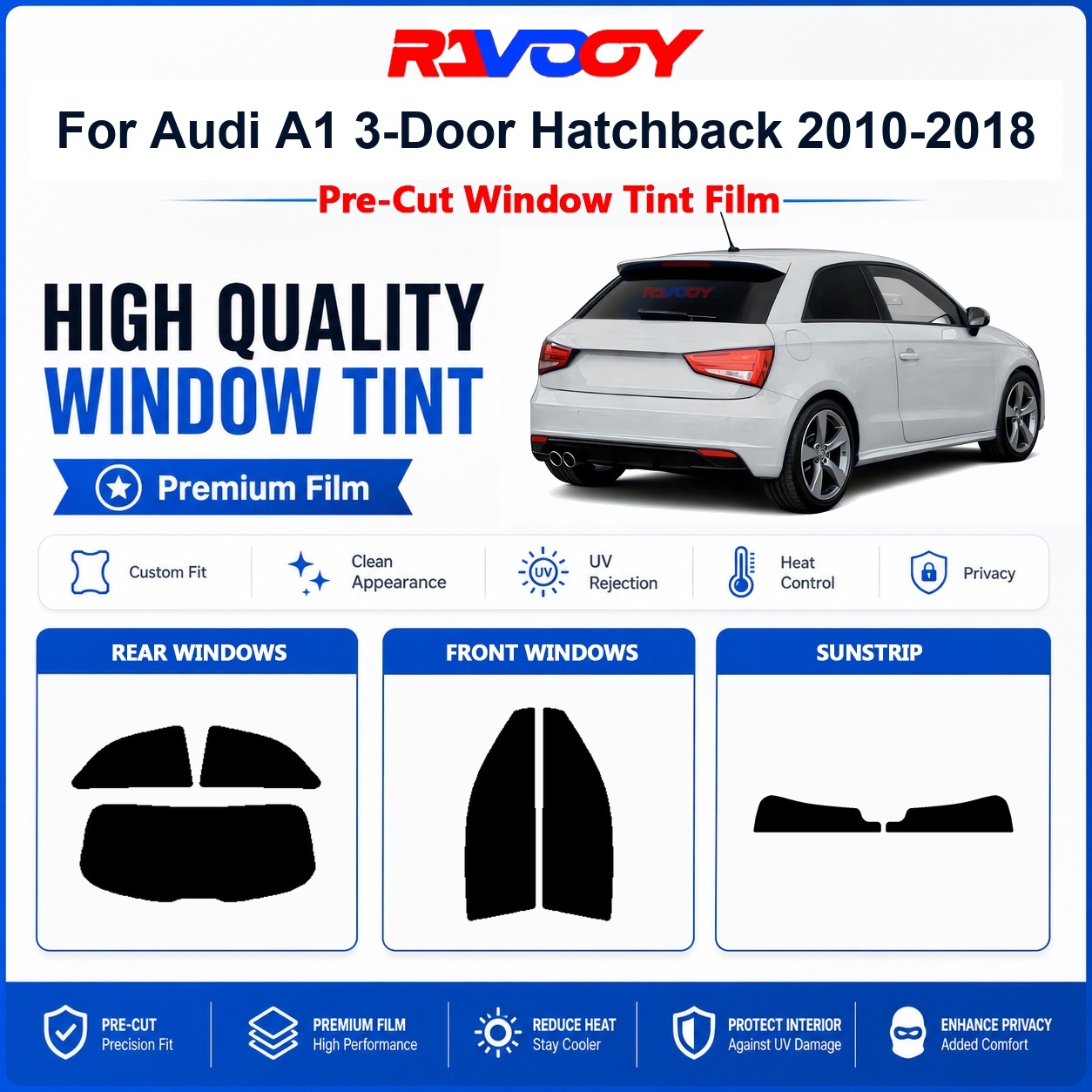 아우디 A1 3도어 해치백 2010-2018 프론트 & - Privacy Screen Protector 리뷰 및 가격