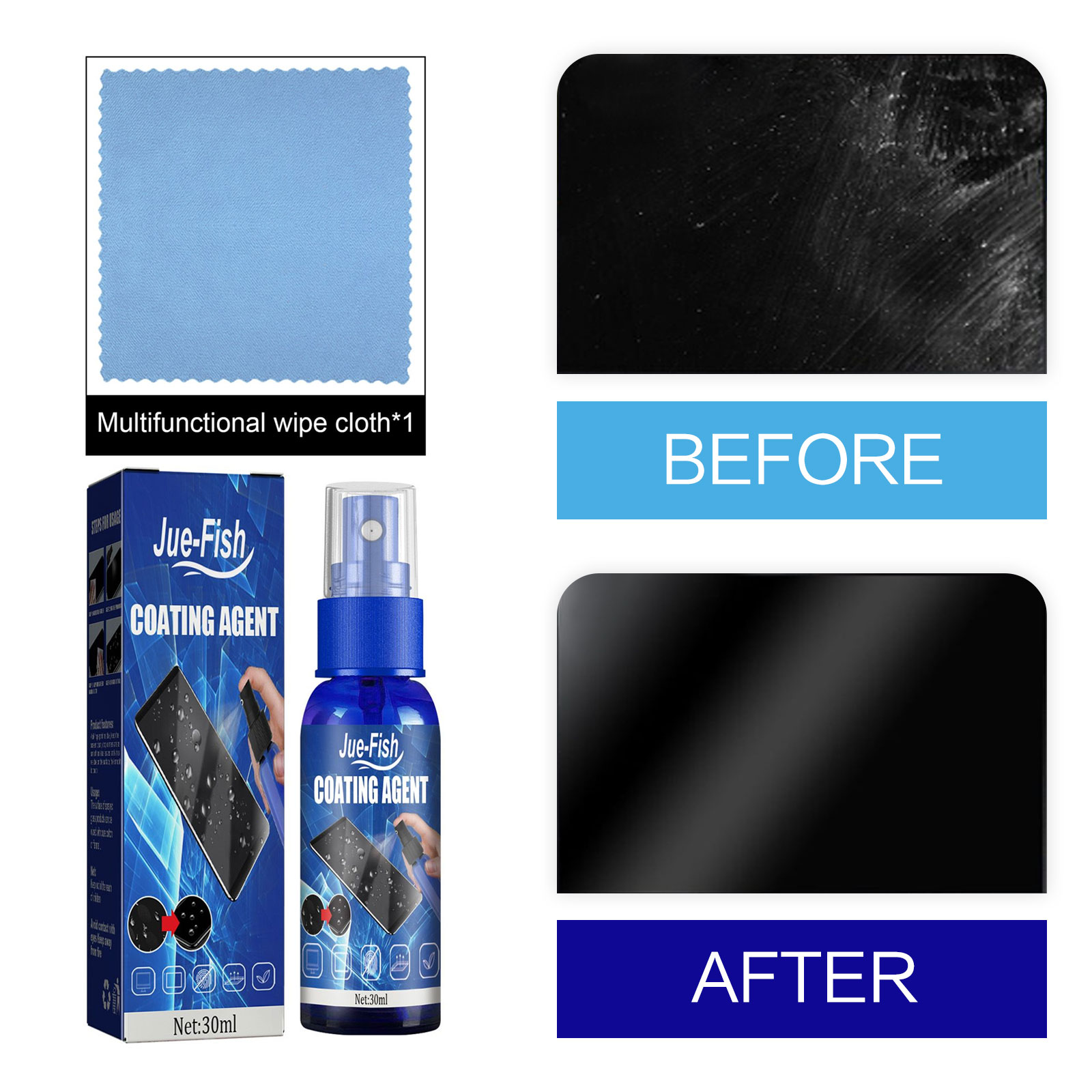 액체 화면 보호기 스프레이 소수성 코팅 스크린 보호 필 - Oleophobic Coating Spray 리뷰 및 가격